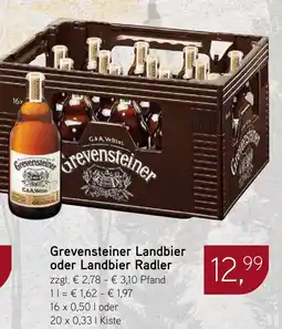 Dornseifer Grevensteiner Landbier oder Landbier Radler Angebot