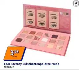 Action Fab factory lidschattenpalette nude Angebot