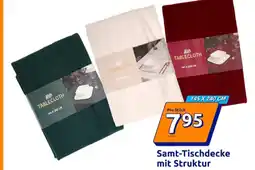 Action Tablecloth samt-tischdecke mit struktur Angebot
