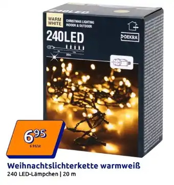 Action Weihnachtslichterkette warmweiß Angebot