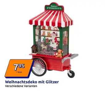 Action Weihnachtsdeko mit glitzer Angebot