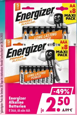 Mäc Geiz Energizer Alkaline Batterien Angebot