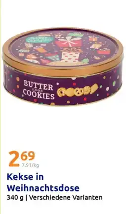 Action Kekse in weihnachtsdose Angebot