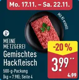 Aldi Nord MEINE METZGEREI Gemischtes Hackfleisch Angebot