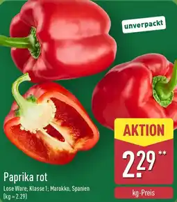 Aldi Nord Paprika rot Angebot