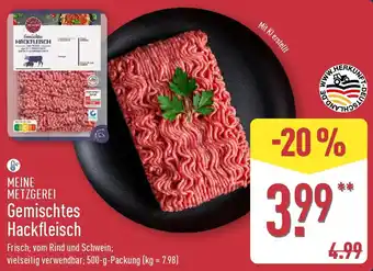 Aldi Nord MEINE METZGEREI Gemischtes Hackfleisch Angebot