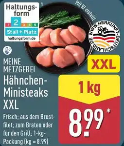 Aldi Nord MEINE METZGEREI Hähnchen Ministeaks XXL Angebot