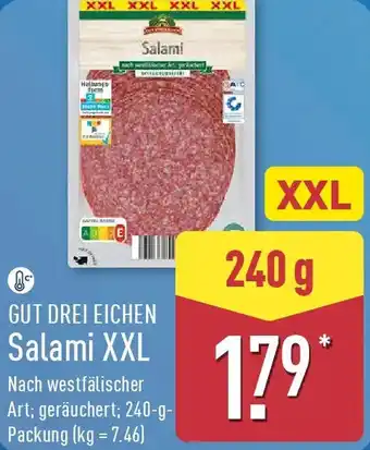 Aldi Nord GUT DREI EICHEN Salami XXL Angebot