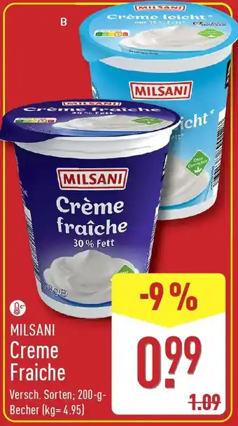Aldi Nord MILSANI Creme Fraiche Angebot