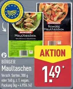 Aldi Nord BÜRGER Maultaschen Angebot