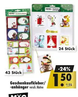 Mäc Geiz Geschenkaufkleber/ -anhänger Angebot