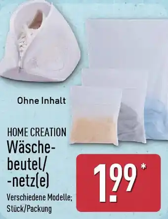 Aldi Nord HOME CREATION Wäsche- beutel/ -netz(e) Angebot