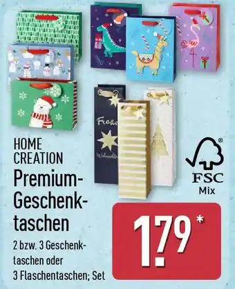 Aldi Nord HOME CREATION Premium- Geschenk- taschen Angebot