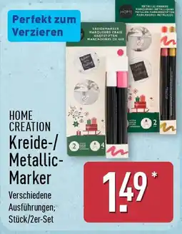 Aldi Nord HOME CREATION Kreide-/ Metallic- Marker Angebot