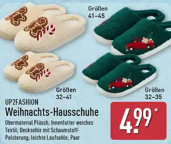 Aldi Nord UP2FASHION Weihnachts-Hausschuhe Angebot