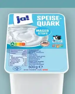 REWE Center ja! Speisequark Angebot