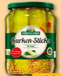REWE Center Spreewaldhof Gurken-Sticks Süß Sauer Angebot