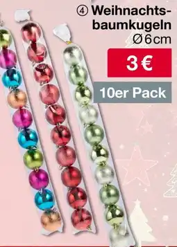 Woolworth Weihnachts- baumkugeln ø cm 10er Pack Angebot