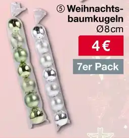 Woolworth Weihnachts- baumkugeln ø 8cm 7er Pack Angebot