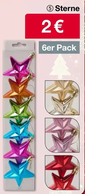 Woolworth Sterne 6er Pack Angebot