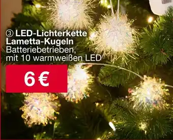 Woolworth LED-Lichterkette Lametta-Kugeln Angebot