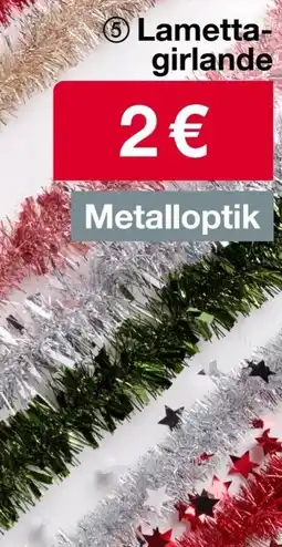 Woolworth Lametta- girlande Metalloptik Angebot