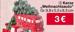 Woolworth Kerze ,,Weihnachtsauto" Angebot