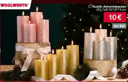 Woolworth Rustik-Adventskerzen 4er Set Angebot