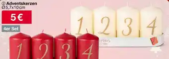 Woolworth Adventskerzen 4er Set Angebot