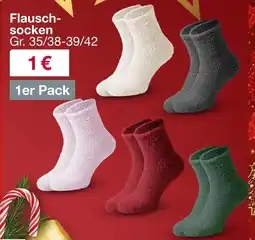 Woolworth Flausch- socken 1er Pack Angebot