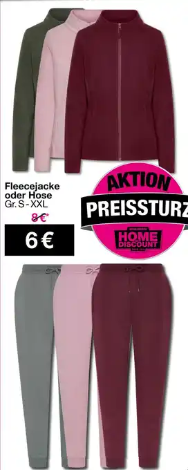 Woolworth Fleecejacke oder Hose Angebot