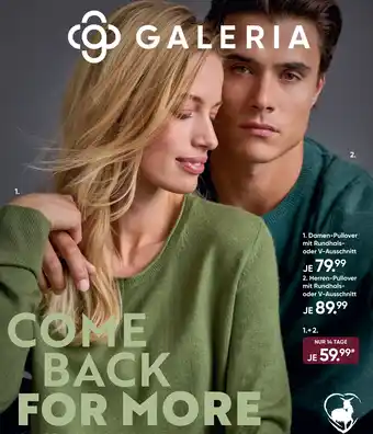 Galeria Damen-Pullover mit Rundhals- oder V-Ausschnitt Angebot