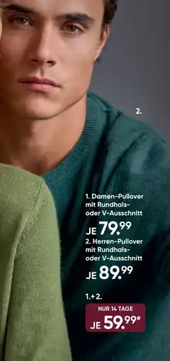 Galeria Herren-Pullover mit Rundhals- oder V-Ausschnitt Angebot