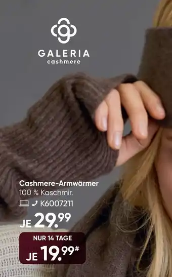 Galeria Cashmere-Armwärmer Angebot
