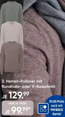 Galeria Herren-Pullover mit Rundhals- oder V-Ausschnitt Angebot