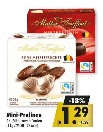 Mäc Geiz Maître Truffout Mini-Pralinen Angebot