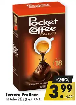 Mäc Geiz Ferrero Pralinen mit Kaffee Angebot