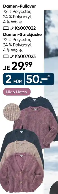 Galeria MANGUUN Damen-Pullover - Damen-Strickjacke Angebot