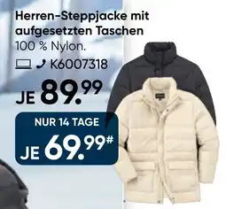 Galeria MANGUUN Herren-Steppjacke mit aufgesetzten Taschen Angebot