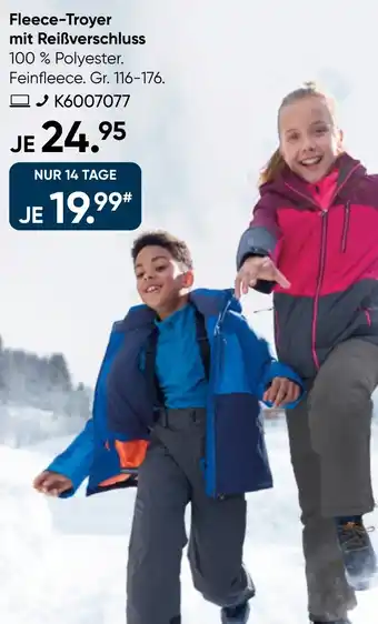 Galeria killtec Fleece-Troyer mit Reißverschluss Angebot