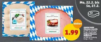 PENNY Vinzenz Murr Münchner Leberkäs oder Original Münchner Weiẞwurst Angebot