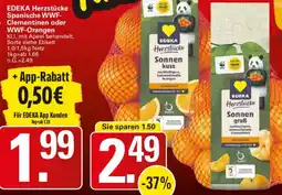 WEZ EDEKA Herzstücke Spanische WWF Clementinen oder WWF-Orangen Angebot