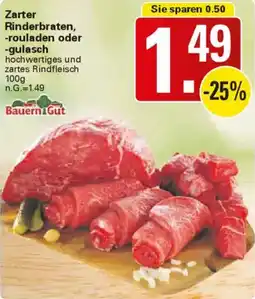 WEZ Zarter Rinderbraten, -rouladen oder -gulasch Angebot