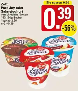 WEZ Zott Pure Joy oder Sahnejoghurt Angebot