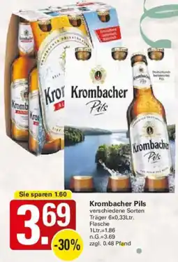 WEZ Krombacher Pils Angebot