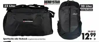 Mäc Geiz Sporttasche Oder Rucksack Derbystar 32 Liter 20 Liter Angebot