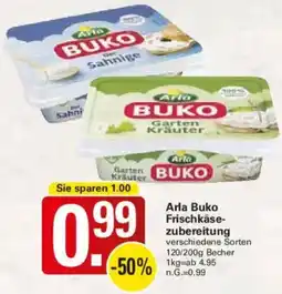 WEZ Arla Buko Frischkäsezubereitung Angebot