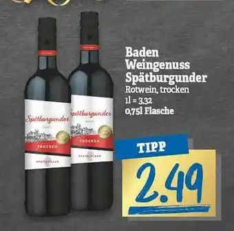 NP Discount Baden Weingenuss Spätburgunder Angebot