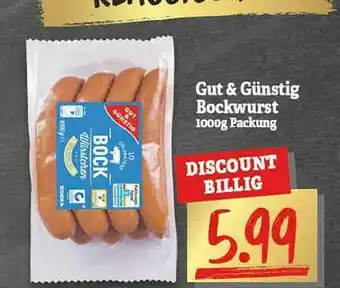 NP Discount Gut & Günstig Bockwurst Angebot