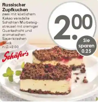 WEZ Russischer Zupfkuchen Angebot